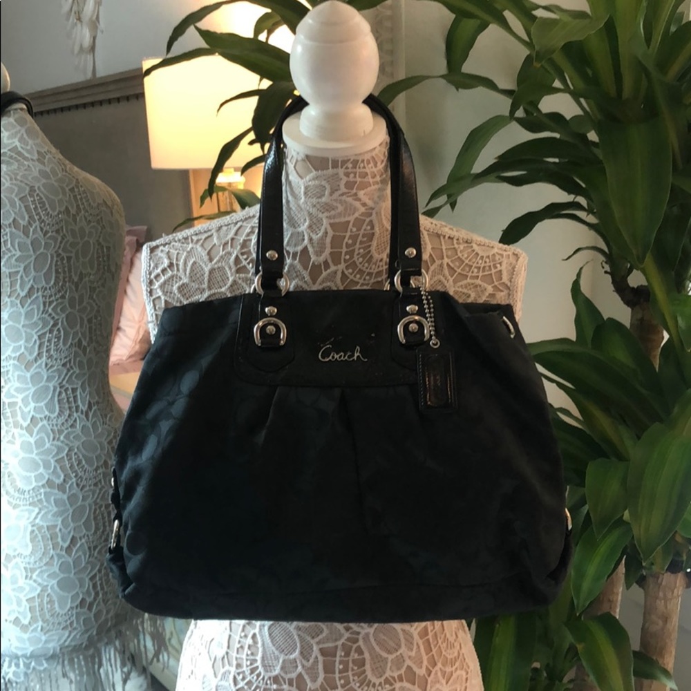Matching Black Coach Purse and Wallet